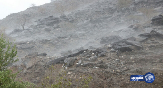 بالصور .. ٲمطار على كساب وحراض وآل السني التابعة لمحافظة ٲضم‎