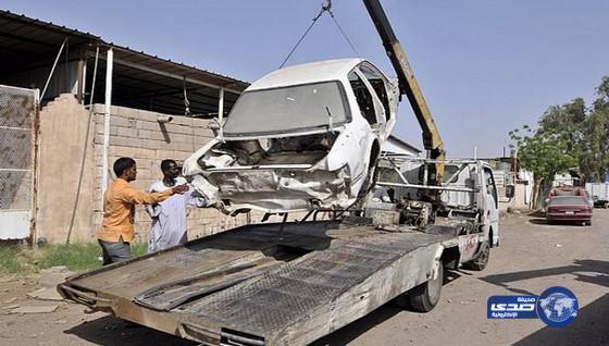 رفع 2000 سيارة تالفة إلى مردم النفايات بالقصيم