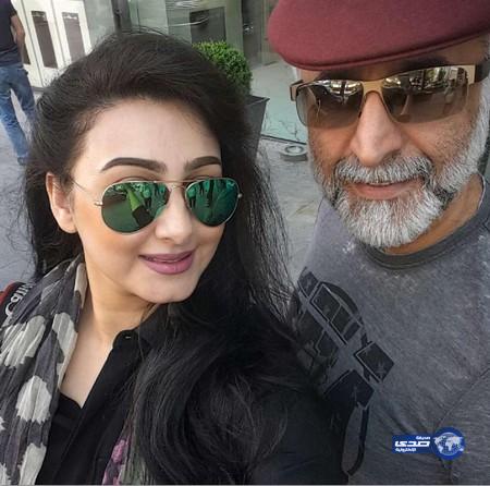 سيلفي هيفاء حسين مع زوجها حبيب غلوم..