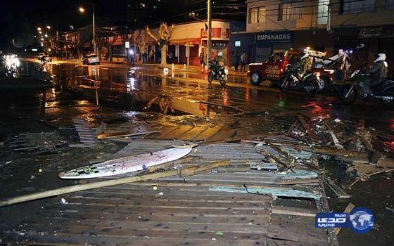 أربعة قتلى جراء زلزال بقوة 8.3 درجات في تشيلي