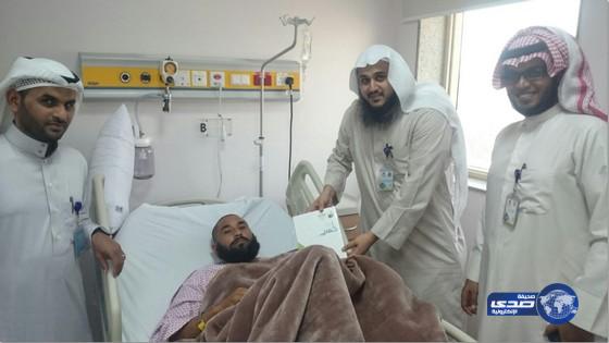 جمعية زمزم تزور مصابي حادث سقوط إحدى الرافعات بالمسجد الحرام