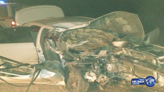 وفاة وإصابة 5 أشخاص من عائلة واحدة في حادث مروع على طريق تبوك – الجوف –