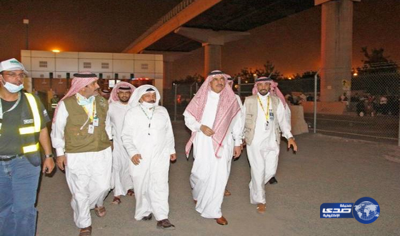 وزير الشؤون البلدية يقف على ملابسات توقف قطار المشاعر