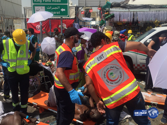 صنف الحادثة “بالكارثة” ورفع الحالة لـ “كرت أحمر” بمنى (صور)‎