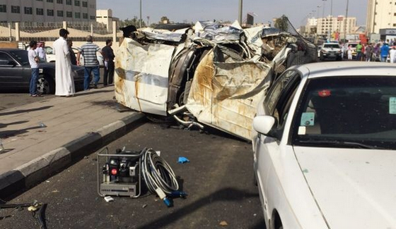 حادث مروري مروع لدورية أمنية بشرطة تبوك