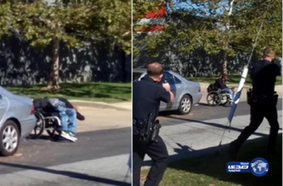 الشرطة الأمريكية تقتل مشلولا رفض رفع يديه(فيديو)