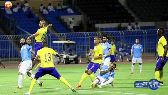 «هاتريك» مايغا يقود النصر لسحق النهضة بكأس ولي العهد