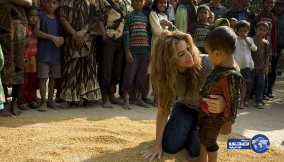 شاكيرا تدعو لثورة عالمية من أجل الأطفال السوريين .. صور