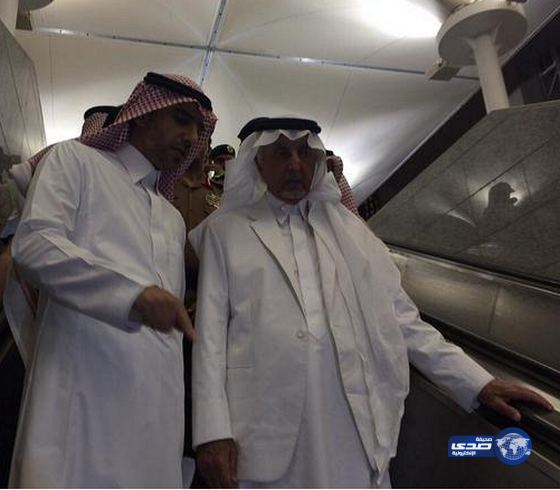 أمير مكة يباشر حادثة رافعة الحرم ميدانياً(صور)