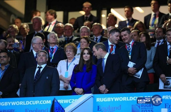 بالصور : الأمير ويليام وزوجته يفتتحان كأس العالم لـ «الرجبي» 2015