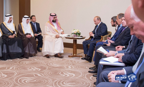 ولي ولي العهد يجتمع مع الرئيس الروسي لبحث الأزمة السورية