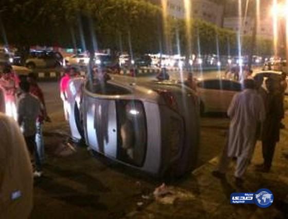 أصابة ثلاثة في حادث تصادم شرق أبها