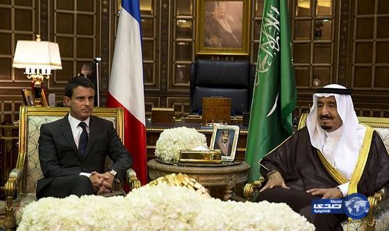خادم الحرمين يعقد جلسة مباحثات مع رئيس الوزراء الفرنسي
