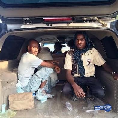 أمن طرق مكة يحبط تهريب تسعة أثيوبيين ويقبض على سعودي