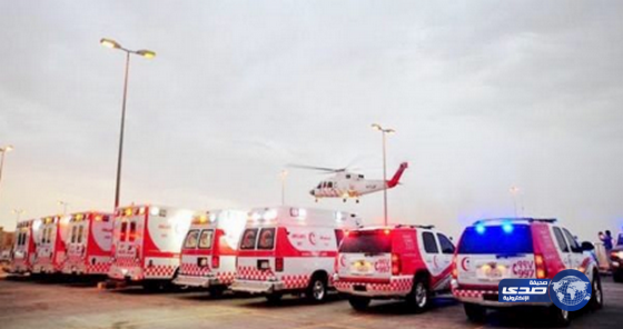 «22» فرقة إسعافية تباشر انقلاب باص على طريق عسفان – المدينة