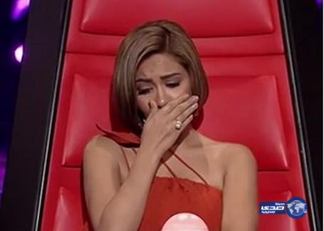 دموع شيرين تنهمر في حلقة The Voice
