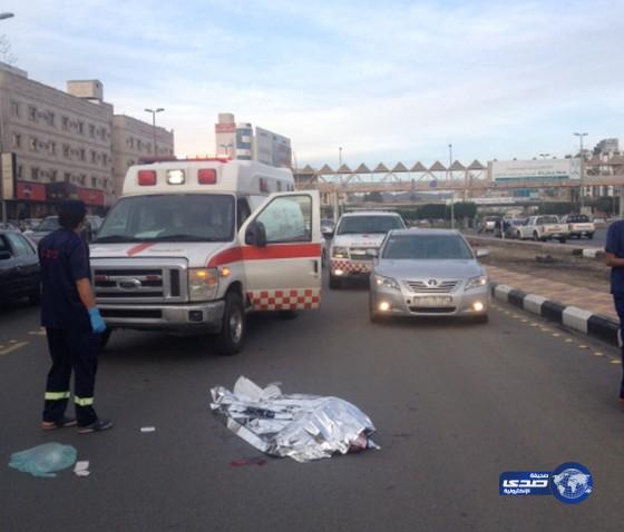 وفاة على اثر حادث دهس بعد كبري شهار