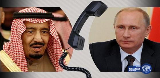 خادم الحرمين الشريفين يتلقى اتصالاً هاتفياً من الرئيس فلاديمير بوتين
