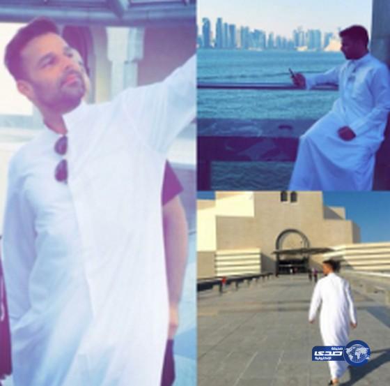 صورة لمارتن ريكي بالزي الخليجي تثير مواقع التواصل الاجتماعي..