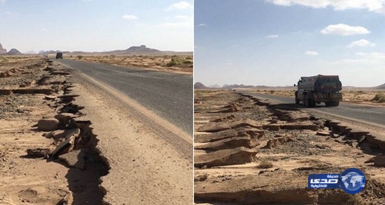 مواطن : أصلحوا طريق بجده تبوك المتهالك‎ (صور)