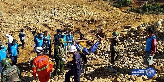 انتشال 80 جثة إثر انهيار أرضي بمنجم في ميانمار