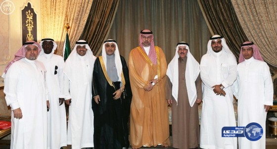 الأمير عبدالله بن مساعد يستقبل رئيسي وأعضاء ناديي الفتح والوحدة