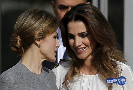 الصور:سباق الجمال الملكي يجمع الملكة رانيا وملكة إسبانيا