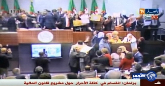 بالفيديو.. شجار عنيف بين نساء ورجال تحت قبة البرلمان الجزائري