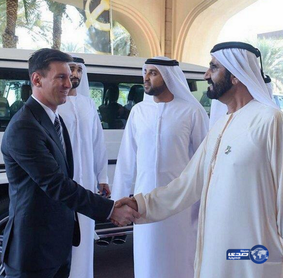 محمد بن راشد يستقبل ميسي في مؤتمر دبي الرياضي الدولي(صور)