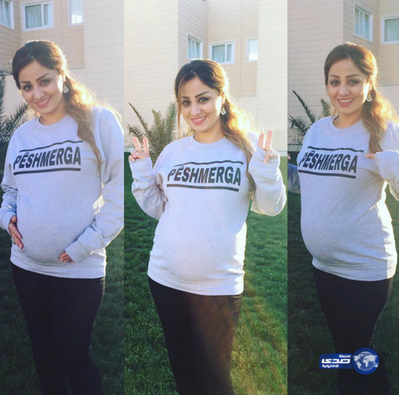 برواس حسين تستعرض حملها!..