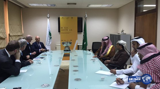 النويصر يستقبل وفد الاتحاد الآسترالي لكرة القدم