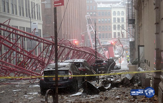 مقتل شخص وإصابة ثلاثة في سقوط رافعة في مانهاتن