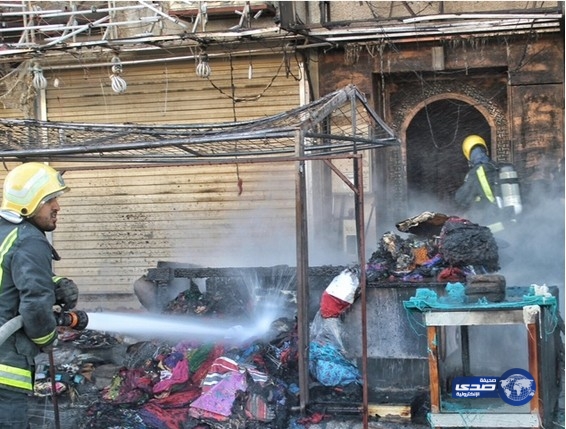 إخماد حريق اندلع بأحد المباسط النسائية في برزان حائل