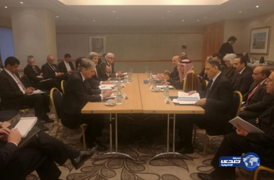 الجبير يعقد اجتماعاً مع وزراء خارجية أمريكا وقطر وتركيا وألمانيا وبريطانيا