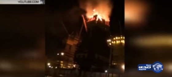 بالفيديو.. النيران تلتهم &#8220;أبو ظبي بلازا&#8221; في أستانا