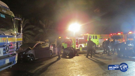 مقتل وإصابة 7 في حادت تصادم بـ”دائري عنيزة”