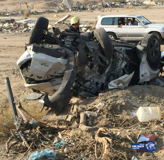4إصابات إثر حادث إنقلاب على طريق الكر بمكة