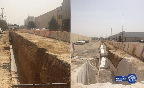 تجاوباً مع “صدى” .. أمانة الرياض تشرع في تأهيل صناعية الدائري (صور وفيديو)