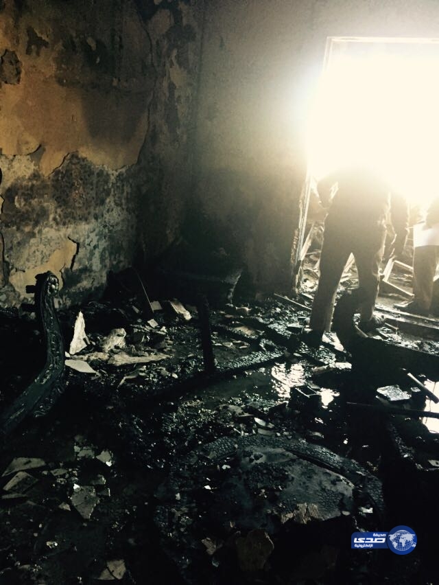 وفاة طفل واصابة في حريق مبنى سكني على طريق الخرج