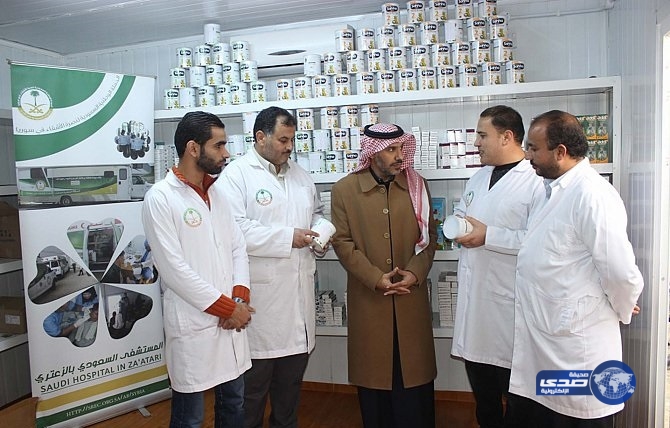 الحملة السعودية تقدم 115 عبوة حليب للأطفال السوريين في الزعتري