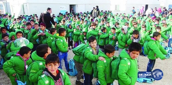 المملكة تواصل تنفيذ أضخم مشروع تعليمي للطلاب السوريين بمخيم الزعتري‎