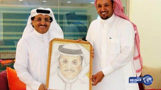 العامر يشكر الفنانه التشكيلة امل الصاري