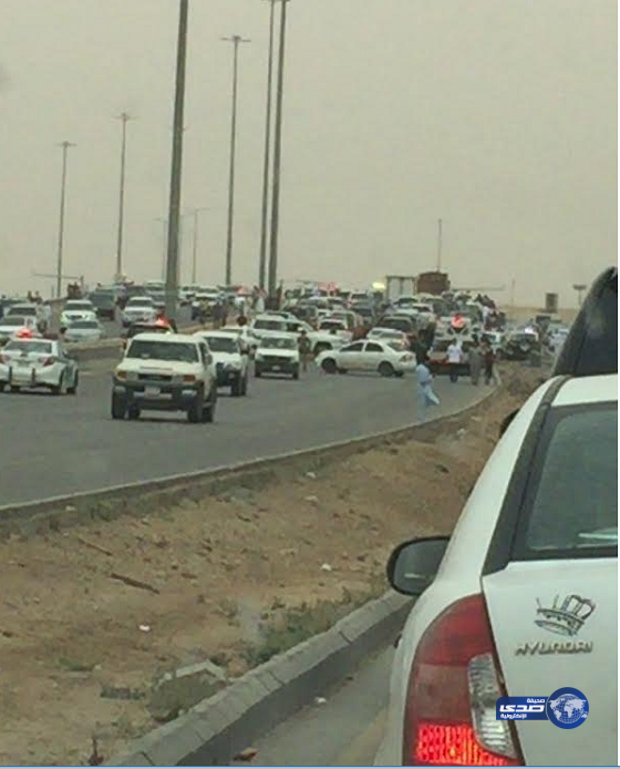 إصابة 6 أشخاص فى حادث مروري بـ “بريدة”