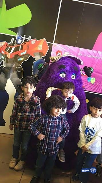 البالونات الطائرة تستقبل مستفيدي الرعاية النهارية بالرس