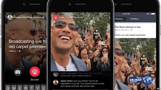 فيسبوك توسع نطاق البث المباشر في تحد لمنافسيها