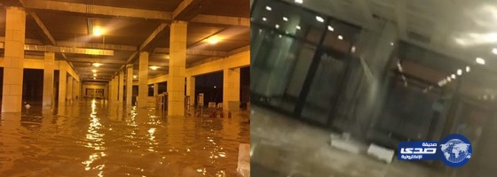 بالفيديو .. جامعة الأمام محمد بن سعود للبنات تغرق في شبر ماء‎