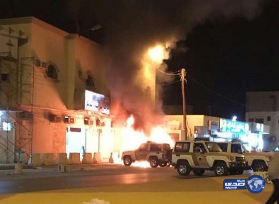 “مدني الدلم” يحتوي حريقاً اندلع في مركبات للشرطة