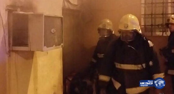 مدني عرعر يباشر حريقاً بسبب عبث الأطفال