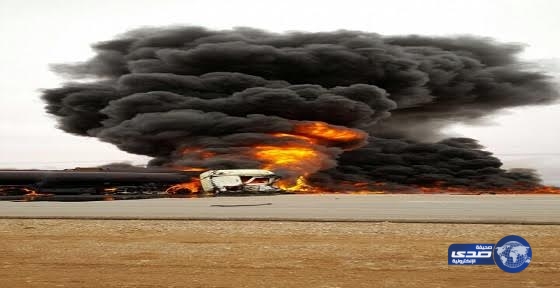 اندلاع حريق في ناقلة وقود ووفاة قائدها في الأفلاج