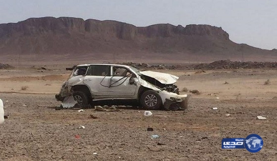 بالصور.. وفاة وإصابة 3 أشخاص بحادث مروري في “حائل”